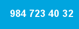 984 723 40 32 984 723 40 32